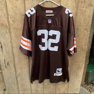 VINTAGE Mitchell & Ness Cleveland Browns Jersey Size 56 Jim Brown #32 Throwbacks